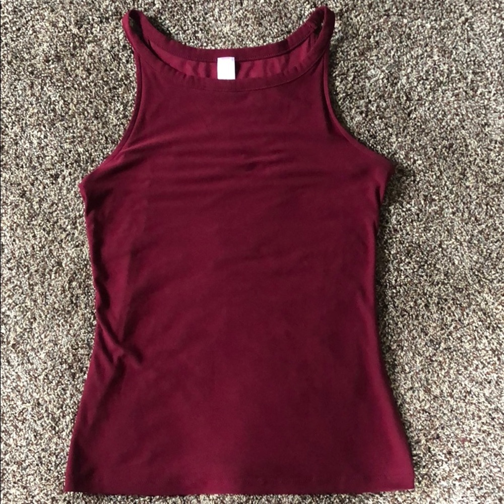 Maroon tank top